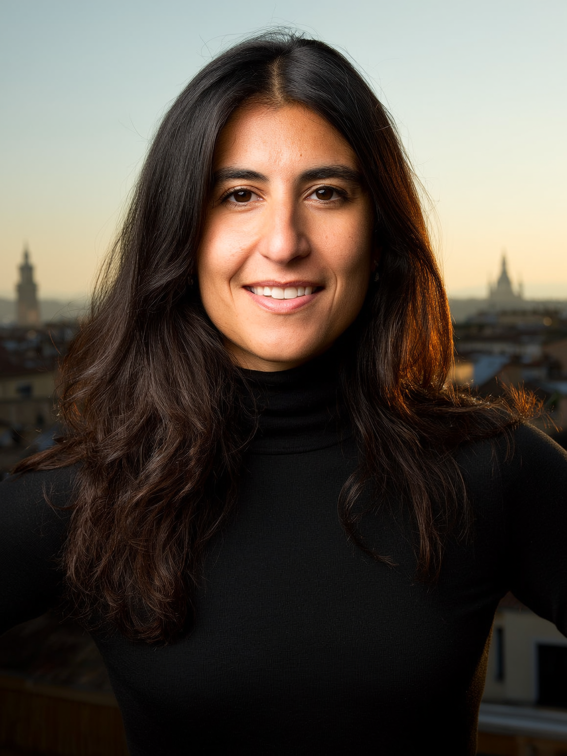 Business headshot example — editorial look