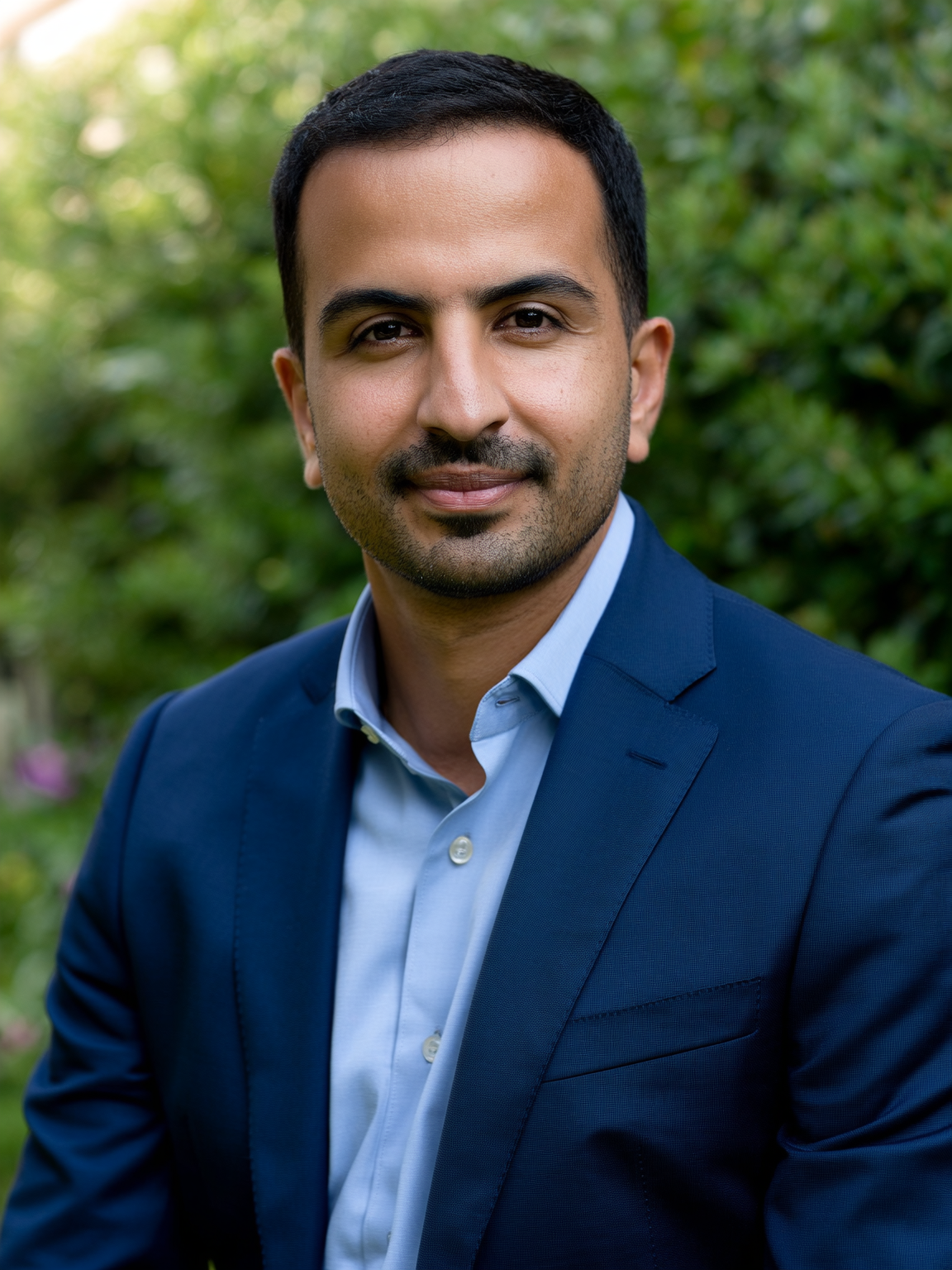 Business headshot example — environmental look