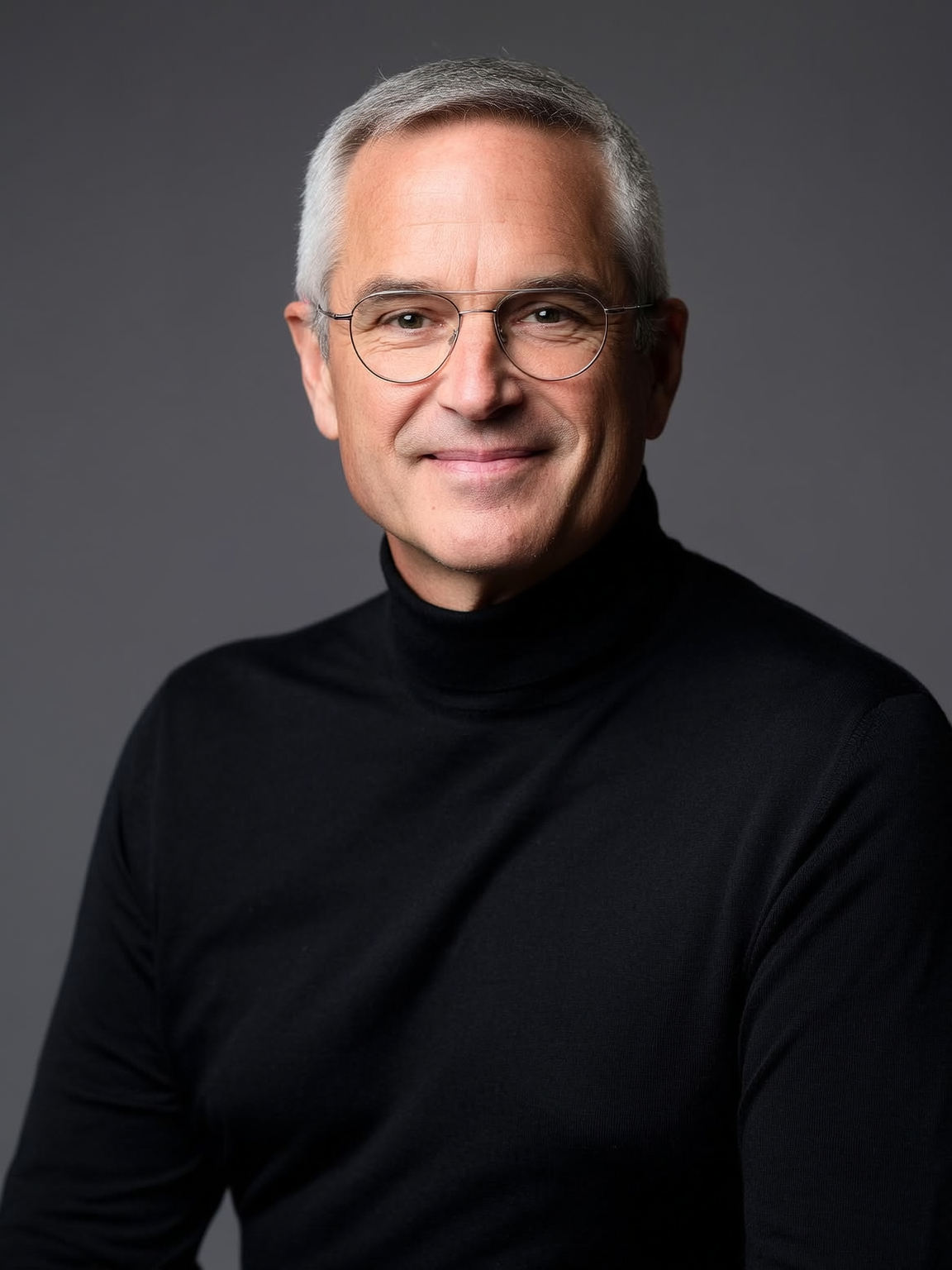 Business headshot example — modern professional look