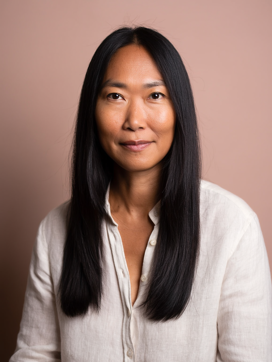 Professional female headshot example — creative